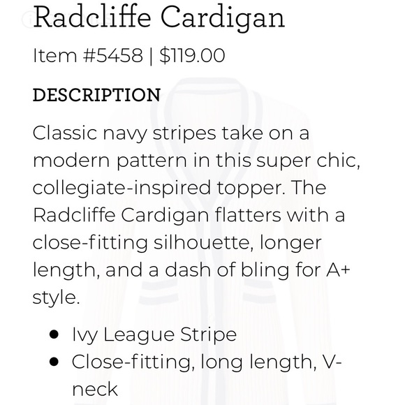 Cabi Radcliffe Cardigan - Picture 2 of 2